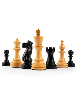 SQUARE - Schach Shop - Schachfiguren Schwarz Deluxe 3.75 Ferrer