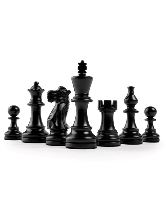 SQUARE - Schach Shop - Schachfiguren Schwarz Deluxe 3.75 Ferrer