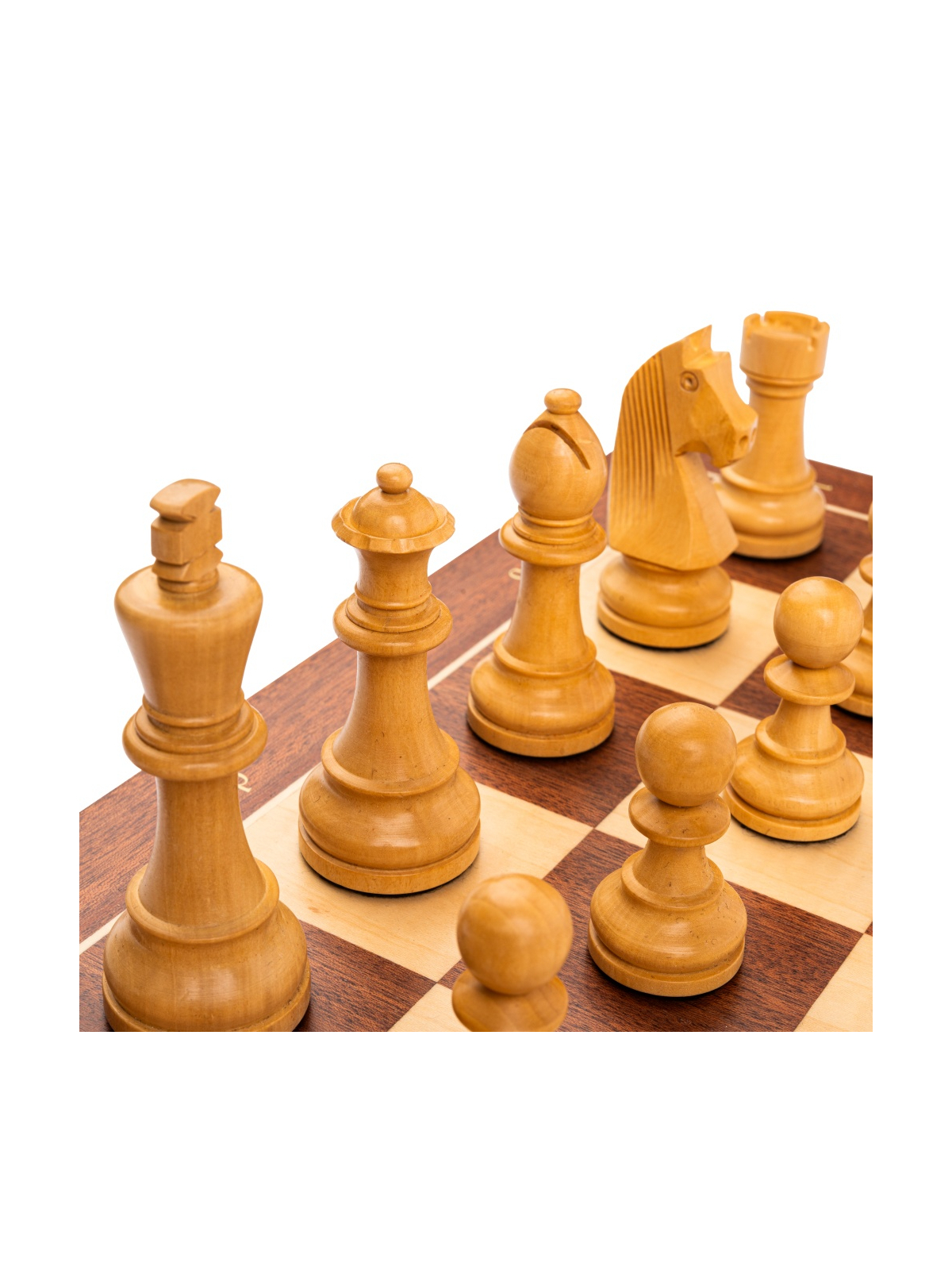 SQUARE - Schach Shop - Mahagoni Standard D - Schach Set