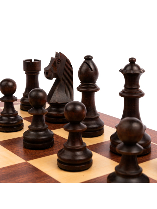 SQUARE- Online Chess Shop - Mahogany Standard D - Chess Set