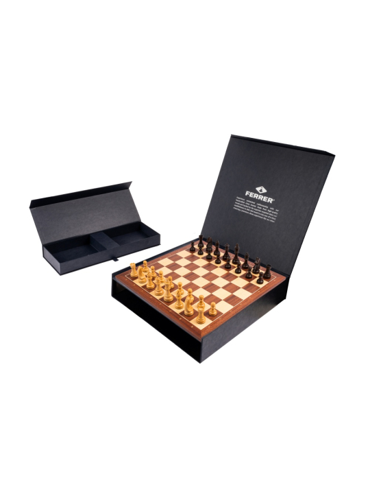 SQUARE - Schach Shop - Mahagoni Standard D - Schach Set