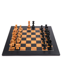 SQUARE- Online Chess Shop - Black Olive Deluxe - Chess Set