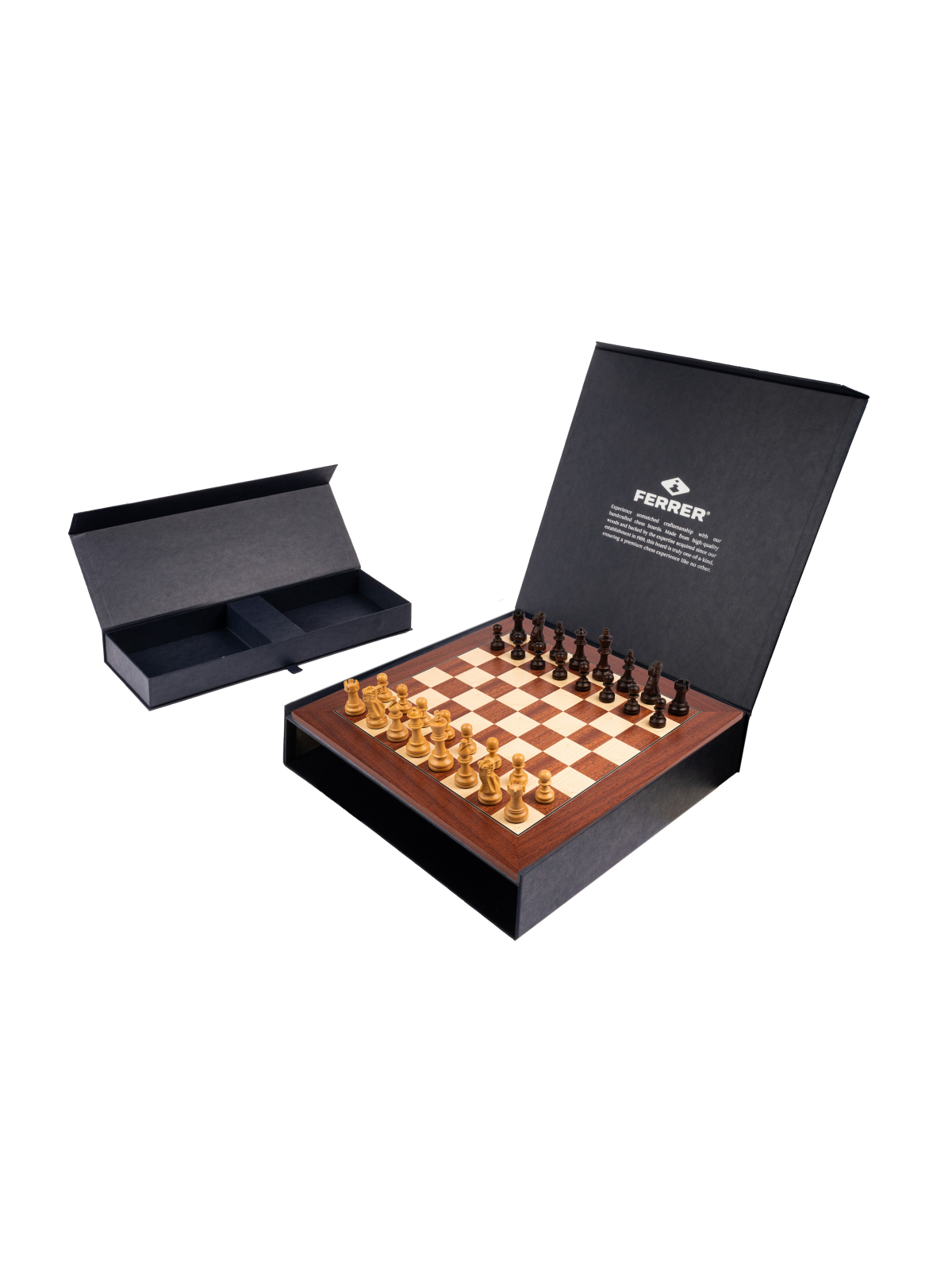 SQUARE - Mahoń Deluxe - Zestaw szachowy