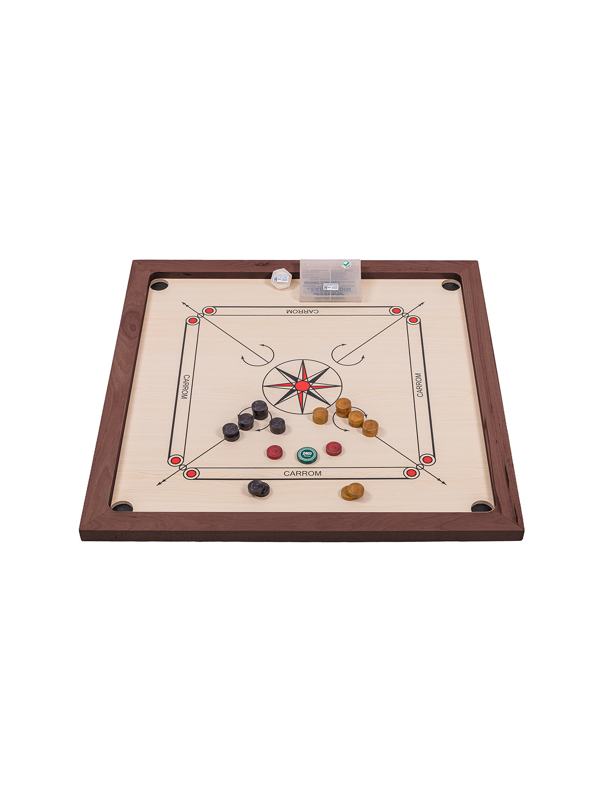 SQUARE - Indisches Billard - Carrom 840 Dark Lux - shop square-game.eu