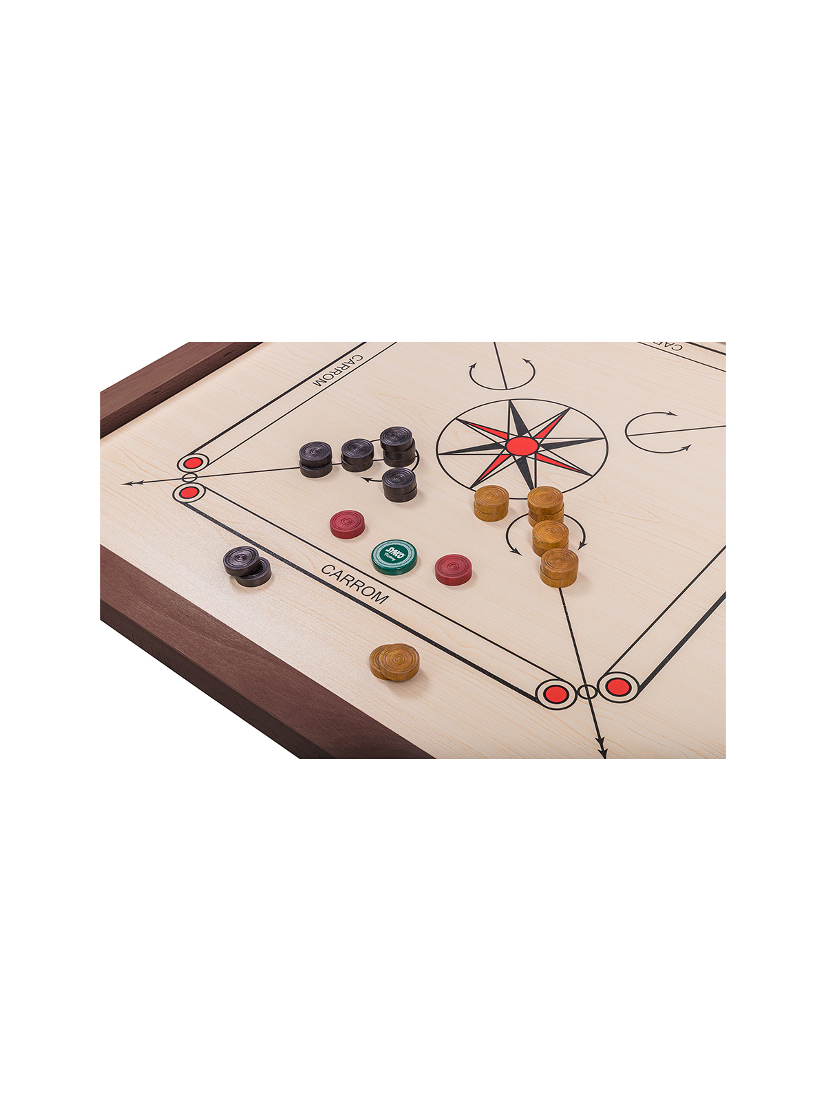 SQUARE - Indisches Billard - Carrom 840 Dark Lux - shop square-game.eu