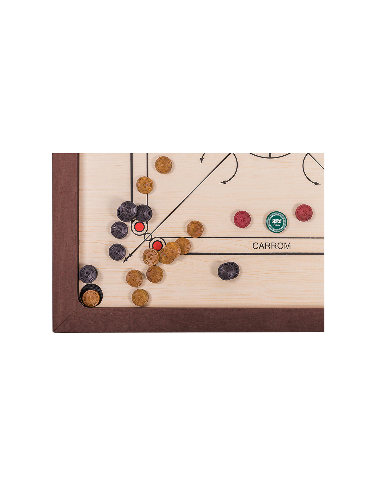 SQUARE - Indisches Billard - Carrom 840 Dark Lux - shop square-game.eu
