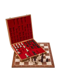 Scacchi in legno Set No 6 - Mogano Lux