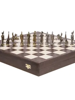Schachfiguren Französisch - Metal Lux