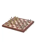 Schach Turnier Nr. 4 - Mahagoni / Metall